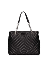 Carica l'immagine nel visualizzatore di Gallery, Armani Exchange Borsa shopper matelassè nera