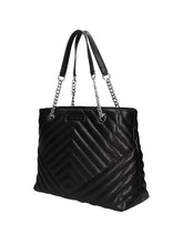 Carica l'immagine nel visualizzatore di Gallery, Armani Exchange Borsa shopper matelassè nera