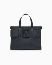 Carica l'immagine nel visualizzatore di Gallery, Armani Exchange Borsa shopping Susy con logo e tracolla rimovibile doppi manici e logo