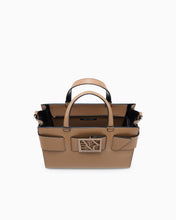 Carica l'immagine nel visualizzatore di Gallery, Armani Exchange Borsa shopping Susy con logo e tracolla rimovibile doppi manici e logo