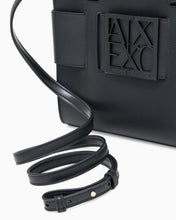 Carica l'immagine nel visualizzatore di Gallery, Armani Exchange Borsa shopping Susy con logo e tracolla rimovibile