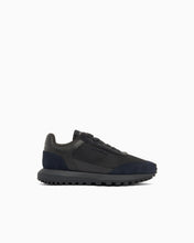 Carica l'immagine nel visualizzatore di Gallery, Emporio Armani Sneakers stringate in tessuto tecnico e camoscio
