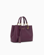 Carica l'immagine nel visualizzatore di Gallery, Emporio Armani Shopper piccola MyEA stampa cervo viola