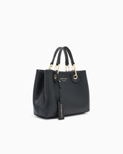 Carica l'immagine nel visualizzatore di Gallery, Emporio Armani Shopper piccola MyEA stampa cervo nera