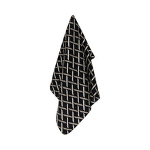 Carica l'immagine nel visualizzatore di Gallery, Armani Exchange foulard in seta logo all-over nera e verde