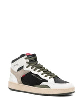 Carica l'immagine nel visualizzatore di Gallery, CRIME LONDON sneakers uomo Chelsea Mid con zip bianche/nere/verdi