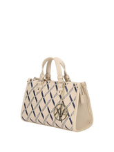 Carica l'immagine nel visualizzatore di Gallery, Armani Exchange borsa piccola logata beige e blu