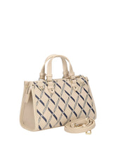 Carica l'immagine nel visualizzatore di Gallery, Armani Exchange borsa piccola logata beige e blu