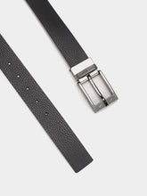 Carica l'immagine nel visualizzatore di Gallery, Armani Exchange cintura uomo in pelle reversibile nera e blu