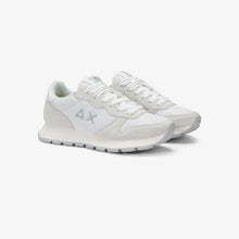 Carica l'immagine nel visualizzatore di Gallery, Sun68 Sneakers donna Ally Glitter in suede e lurex bianco