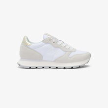 Carica l'immagine nel visualizzatore di Gallery, Sun68 Sneakers donna Ally Gold Silver in suede e nylon bianco