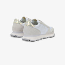 Carica l'immagine nel visualizzatore di Gallery, Sun68 Sneakers donna Ally Gold Silver in suede e nylon bianco