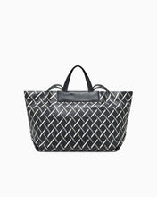 Carica l'immagine nel visualizzatore di Gallery, Armani Exchange Shopper grande logata tasca zip frontale nera/verde militare