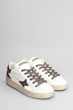 Carica l'immagine nel visualizzatore di Gallery, AMA BRAND sneakers donna bianche in pelle artigianali
