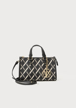 Carica l'immagine nel visualizzatore di Gallery, Armani Exchange borsa piccola logata nera/verde militare