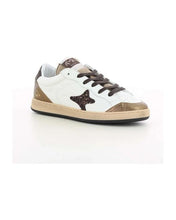 Carica l'immagine nel visualizzatore di Gallery, AMA BRAND sneakers donna artigianali bianche con dettagli bronzo