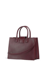 Carica l'immagine nel visualizzatore di Gallery, Armani Exchange borsa a mano trapezio con tracolla bordeaux