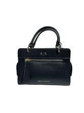 Carica l'immagine nel visualizzatore di Gallery, Armani Exchange borsa nera a mano piccola rettangolare con tracolla