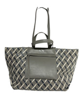 Carica l'immagine nel visualizzatore di Gallery, Armani Exchange Shopper grande logata tasca zip frontale verde militare/nera
