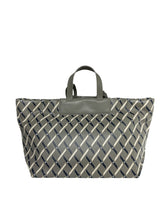 Carica l'immagine nel visualizzatore di Gallery, Armani Exchange Shopper grande logata tasca zip frontale verde militare/nera