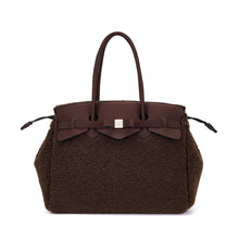 Carica l'immagine nel visualizzatore di Gallery, Save My Bag Linea Miss Shopping Bag Marrone Scuro