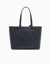 Carica l'immagine nel visualizzatore di Gallery, Armani Exchange Borsa shopping con logo in rilievo e charm