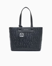 Carica l'immagine nel visualizzatore di Gallery, Armani Exchange Borsa shopping con logo in rilievo e charm