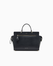 Carica l'immagine nel visualizzatore di Gallery, Armani Exchange borsa nera a mano grande rettangolare con tracolla