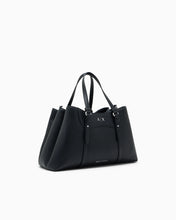 Carica l'immagine nel visualizzatore di Gallery, Armani Exchange Shopping bag con logo e doppi manici