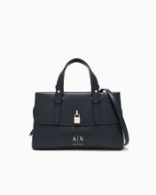 Carica l'immagine nel visualizzatore di Gallery, Armani Exchange Borsa shopping con doppi manici e logo