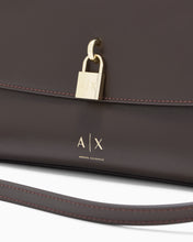 Carica l'immagine nel visualizzatore di Gallery, Armani Exchange Borsa a tracolla con patta e chiusura in metallo