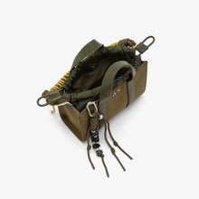 Carica l'immagine nel visualizzatore di Gallery, Sun68 Mini shopping bag in tela di cotone verde militare scuro