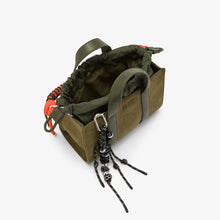Carica l'immagine nel visualizzatore di Gallery, Sun68 Mini shopping bag in tela di cotone Verde Militare scuro