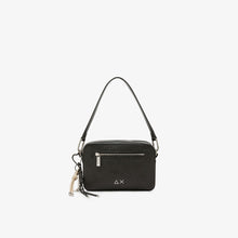 Carica l'immagine nel visualizzatore di Gallery, Sun68 Borsa crossbody glitter in cotone e PU nero