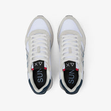 Carica l'immagine nel visualizzatore di Gallery, Sun68 Sneakers Uomo Jaki 2.0 Solid in nylon e suede bianco