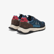 Carica l'immagine nel visualizzatore di Gallery, Sun68 Sneakers Uomo Fire & Camping in cordura e suede navy blue