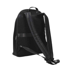 Carica l'immagine nel visualizzatore di Gallery, Armani Exchange zaino blu navy uomo effetto lucido con tasca frontale