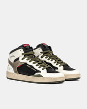 Carica l'immagine nel visualizzatore di Gallery, CRIME LONDON sneakers uomo Chelsea Mid con zip bianche/nere/verdi