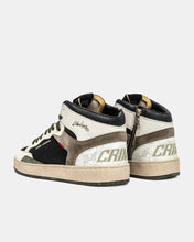 Carica l'immagine nel visualizzatore di Gallery, CRIME LONDON sneakers uomo Chelsea Mid con zip bianche/nere/verdi