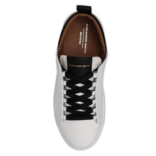 Carica l'immagine nel visualizzatore di Gallery, Alexander Smith Wembley sneakers uomo in pelle bianca con inserti neri