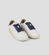 Carica l'immagine nel visualizzatore di Gallery, Alexander Smith Soho Sneakers Uomo in morbida pelle bianca con inserti blu
