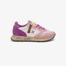 Carica l'immagine nel visualizzatore di Gallery, Sun68 Sneakers donna Ally Vintage in nylon e suede rosa scuro