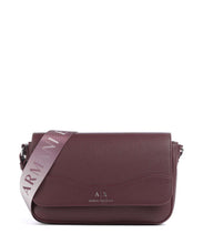 Carica l'immagine nel visualizzatore di Gallery, Armani Exchange borsa bordeaux piccola con tracolla logata