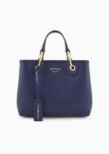 Carica l'immagine nel visualizzatore di Gallery, Emporio Armani Shopper piccola MyEA stampa cervo blu notte
