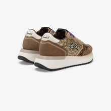 Carica l'immagine nel visualizzatore di Gallery, Sun68 Sneakers donna Big Ally Glitter in similpelle e suede animalier glitter