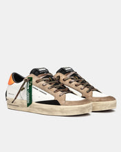 Carica l'immagine nel visualizzatore di Gallery, CRIME LONDON sneakers uomo sk8 deluxe burnt camo bianche/beige