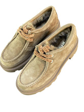 Carica l'immagine nel visualizzatore di Gallery, Blauer mocassini cammello con pelliccetta donna platform  KIMMEL09-LEA