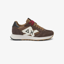 Carica l'immagine nel visualizzatore di Gallery, Sun68 Sneakers Uomo Jaki Bicolor in nylon e suede marrone