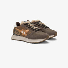 Carica l'immagine nel visualizzatore di Gallery, Sun68 Sneakers donna Stargirl Animalier pelliccetta in nylon e suede
