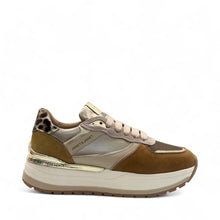 Carica l'immagine nel visualizzatore di Gallery, Janet&Janet sneakers donna Aurya cammello retro leopardato platform